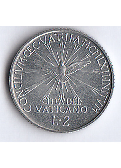 1962 - 2 Lire Vaticano Giovanni XXIII "Concilio" Anno IV Spl